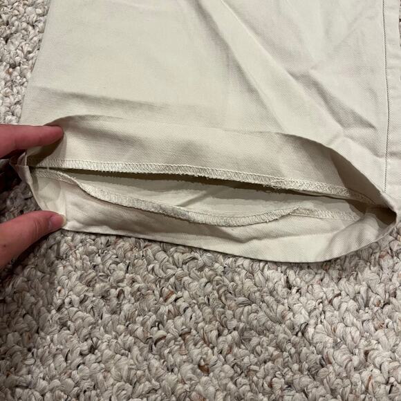 NWT Madewell Slouchy Straight Pants in Drapey Twill Sz 4 Tall Ivory Casual - Picture 4 of 8